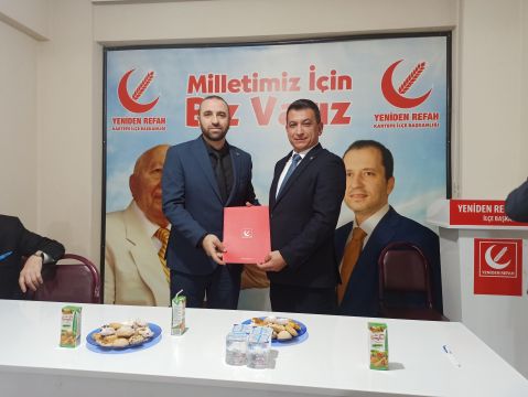 Yeniden Refah Partisi Kartepe İlçe Başkanlığında devir teslim gerçekleştirildi