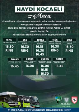 Tüm yollar Büyükşehir’le Kocaeli Stadı’na çıkar